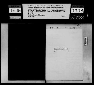 Schuldenwesen des Bezirksschulverbandes Ohmenheim und der Schulgemeinde Dehlingen, Gde. Ohmenheim