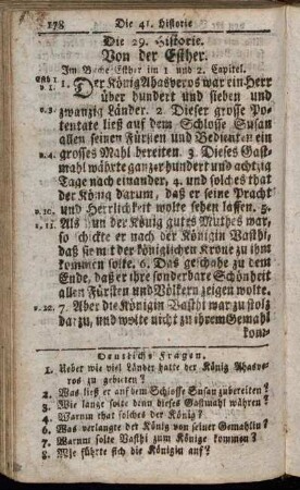 Die 29. Historie. Von der Esther.