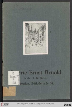 Der Maler, Zeichner und Radierer Paul Baum