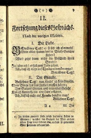 II. Fortsetzung dieses Gesprächs.