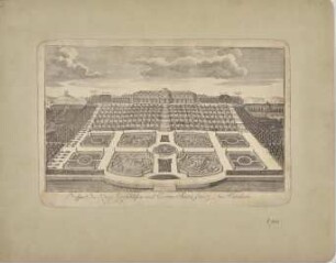 Schloss Sanssouci und Umgebung mit Bildergalerie und Orangerie (Neuen Kammern) von Süden aus der Vogelschau