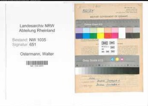 Entnazifizierung Walter Ostermann , geb. 26.02.1896 (Lehrer)