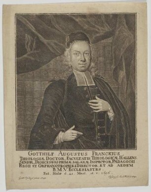 Bildnis des Gotthilf August Franckius