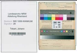 Entnazifizierung Johann Tebart , geb. 31.12.1891 ()