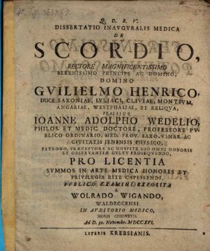 Diss. med. de scordio
