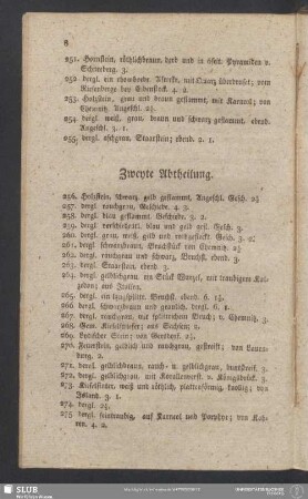 Zweyte Abtheilung