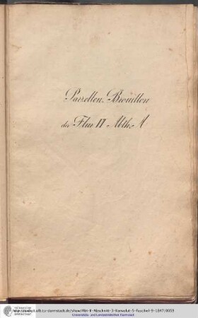 Parzellen-Brouillon Heusenstamm Flur VI Abt.A
