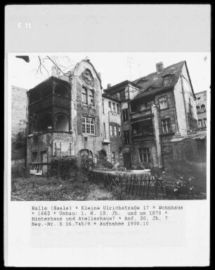 Hinterhaus Ateliergebäude?