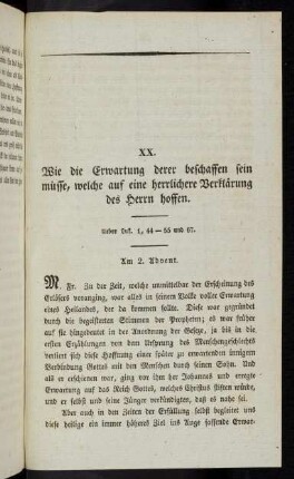 557-565, XX. Wie die Erwartungen derer beschaffen sein müsse...