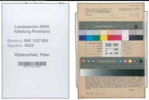 Entnazifizierung Peter Walterscheid , geb. 15.04.1891 (Viehkaufmann)