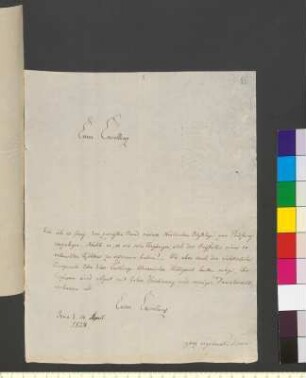 Brief von Naumann, Carl Friedrich an Goethe, Johann Wolfgang von