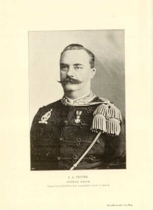 J. A. Vetter generaal majoor ...