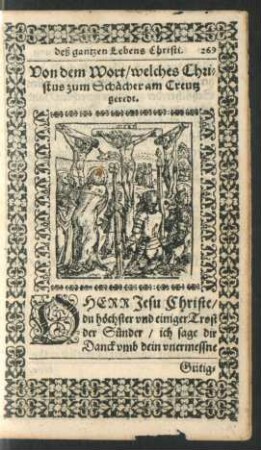 Von dem Wort/ welches Christus zum Schächer am Creutz geredt.