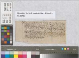 Bonnezet von Limburg, Äbtissin von Herford, belehnt Tonies von Wetberge mit Gütern in Fuhlen.
