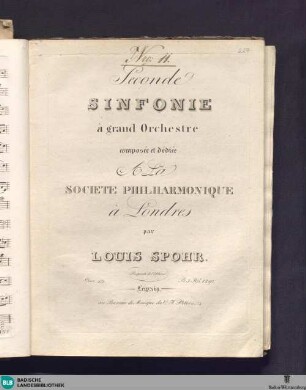 Seconde Sinfonie à gand orchestre : oeuv. 49