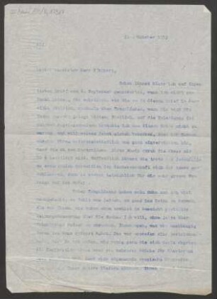 Brief an Eugen d' Albert : 21.10.1913