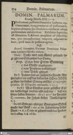 Domin. Palmarum. Evang. Matth. XXI. 1-9