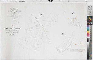 Coesfeld (Coesfeld), Rentengutsache Suck zu Gaupel, Teilungskarte Flur 1F; 3K; 4K