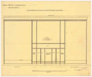 Warenhaus Wertheim, Leipziger Straße, Berlin 1. Bauabschnitt: Eingangsvestibül: Windfangansicht, 1:25