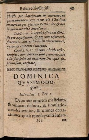 Dominica Quasimodogeniti.