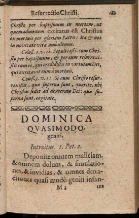 Dominica Quasimodogeniti.