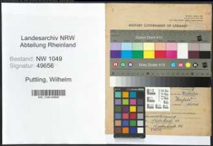 Entnazifizierung Wilhelm Puttling , geb. 05.09.1894 (Kaufmann)