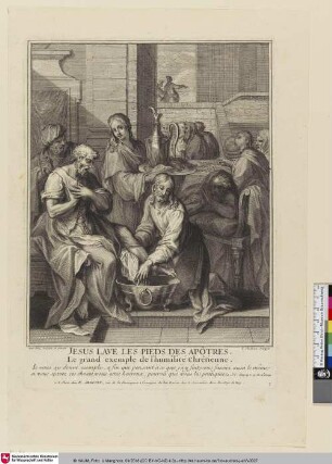 [Die Passion Christi - Die Fußwaschung; Jesus lave les pieds des Apôtres]