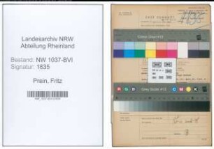 Entnazifizierung Fritz Prein , geb. 06.06.1887 (Landwirt)
