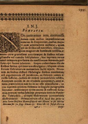 Disputatio Philologica De Iure Finium Ex Pandectis Talmudicis, Titulo Hammecabbel, Aliisque Hebraeorum Iureconsultis Eruto