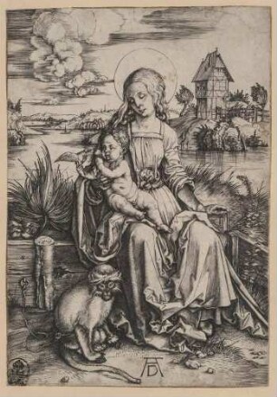 Maria mit der Meerkatze