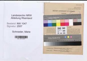 Entnazifizierung Marie Schroeder , geb. 11.06.1902 (Lehrerin)
