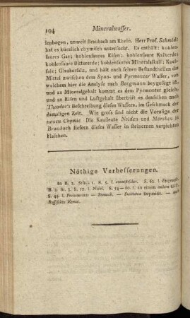 Nöthige Verbesserungen.