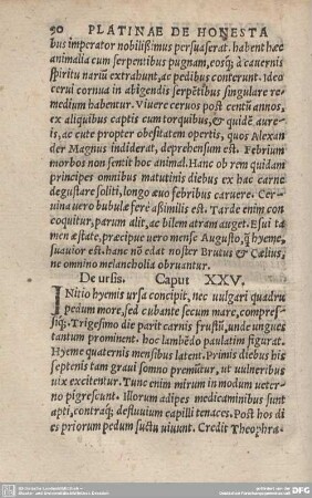 De ursis. Caput XXV.