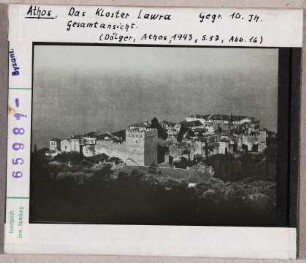 Athos: Kloster Láwra, Gesamtansicht