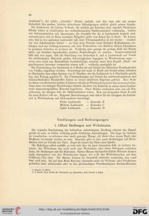 Siedlungen und Befestigungen
