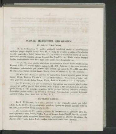 Scholae Professorum Ordinariorum.