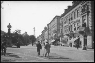 Marienbad. Kaiserstraße mit Schloss Heilbronn und Villa Nizza