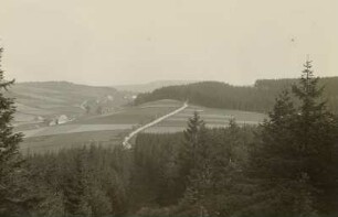 Altenberg-Schellerhau, Ortsteilansicht Shellerhau, vom Spitzberg aus gesehen