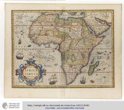 Nova Africae Tabula. Auctore Jodoco Hondio