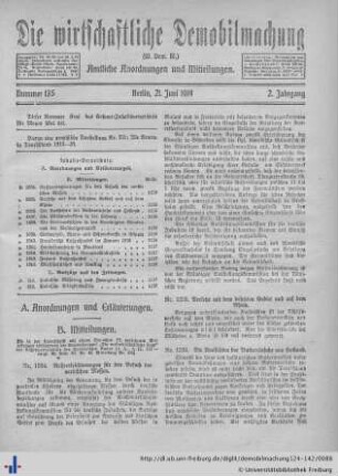 Nr. 135, 21. Juni 1919