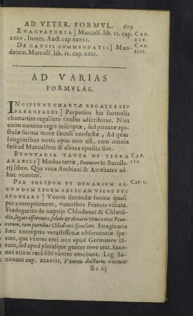Ad varias formulas.