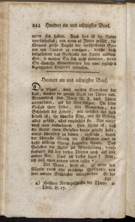 Hundert ein und achtzigster Brief - Hundert und neunzigster Brief