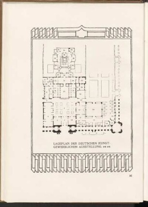 Lageplan der deutschen Kunst-Gewerblichen Ausstellung.