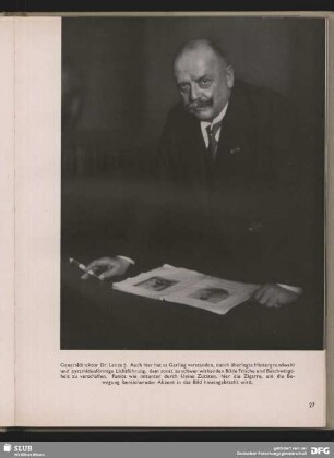 Generaldirektor Dr. Lenze
