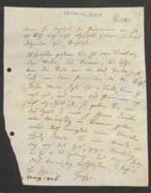 Brief von David Heinrich Hoppe an Unbekannt