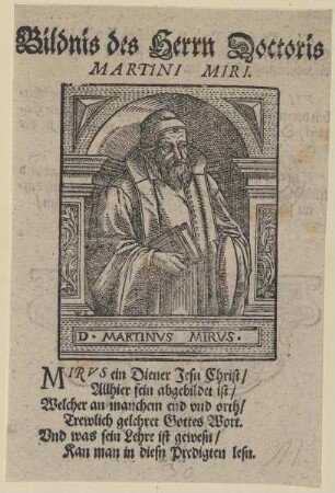 Bildnis des Martinvs Mirvs