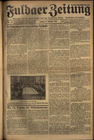 Ausgabe vom Freitag, den 15. Februar 1929.