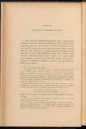 Caput II Describitur Studianum cœnobium