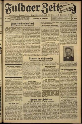 Ausgabe vom Dienstag, den 16. Juli 1935.