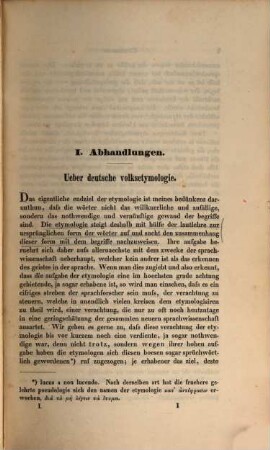 Zeitschrift für vergleichende Sprachforschung auf dem Gebiete der indogermanischen Sprachen. 1, 1. 1852
